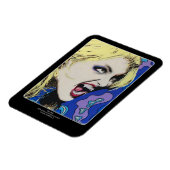 "Kiss Hard" Gemälde auf einem Magnet (Linke Seite)