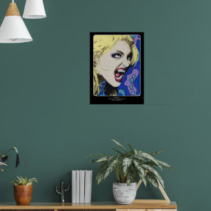 „Kiss Hard“-Gemälde auf einem Poster