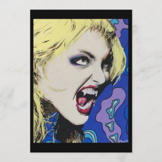 ‘Kiss Hard’ Painting on a Small-Scale Print Einladung