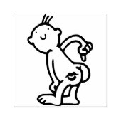 Kiss Hintern Gummistempel (Prägung)