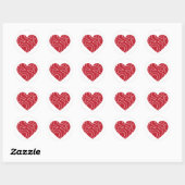 Kiss Hugs Heart Sticker (Blatt)