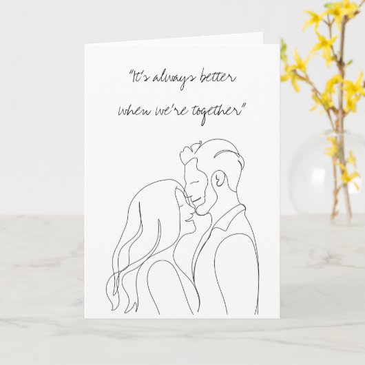 Kiss Karte (Gelbe Blume)