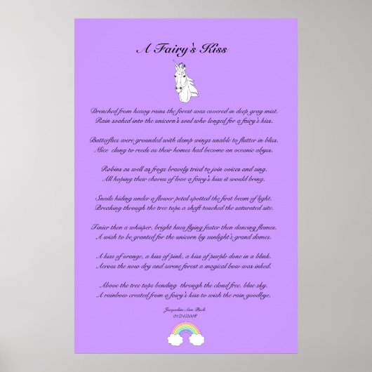 Kiss-Kinder einer Fee Poster (Vorne)