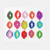 Kiss Kiss Fleecedecke (Vorderseite (Horizontal))