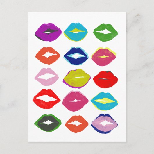 Kiss Kiss Postkarte (Vorderseite)