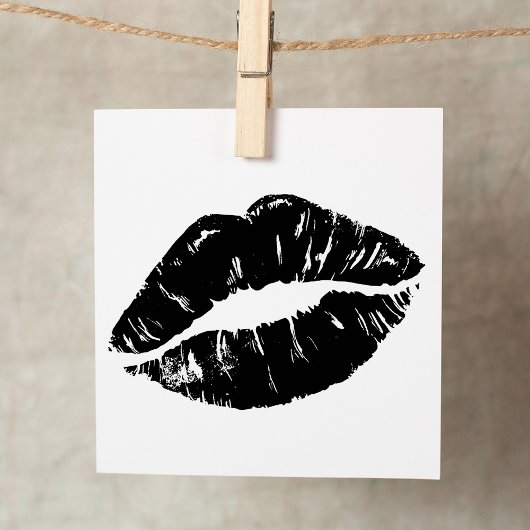 Kiss Lip Gummistempel
