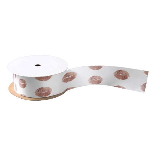 Kiss Lips Brautparty Ribbon Satinband (Spule)