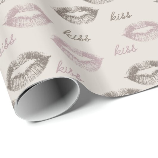 Kiss Lips Geschenkpapier (Rolleneckpunkt)