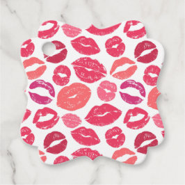 Kiss Lips Liebe Bevorzugung Tags Geschenkanhänger