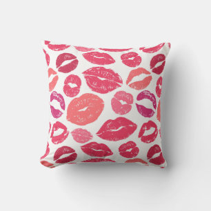 Kiss Lips Liebe Throw Kissen
