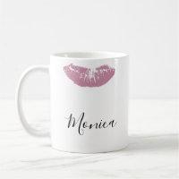 Kiss Lips Lipstick personalisierte Mug