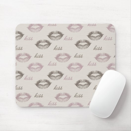 Kiss Lips Mousepad (Mit Mouse)