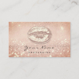 Kiss Lips Pink Makeup Artist Beauty Glitzer Park Terminkarte