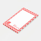 Kiss Lips Post-it Klebezettel (angewinkelt)