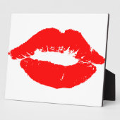 Kiss Lips Red Lipstick Liebe Passion Valentine Fotoplatte (Seite)