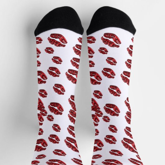 Kiss Lips Socken (Oben)