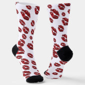 Kiss Lips Socken (Gewinkelt)