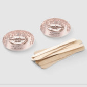 Kiss Lips Sweet 16. Brautparty Rose Funkelnd Fächer (Non-assembled)