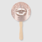 Kiss Lips Sweet 16. Brautparty Rose Funkelnd Fächer