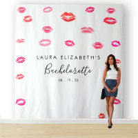Kiss Lipstick Bachelorette Foto Stand Hintergrund
