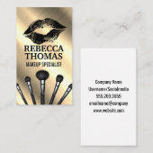 Kiss Mark | Make up Brush Set Visitenkarte (Vorne/Hinten)