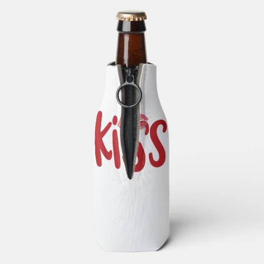 Kiss Marry Kill Girls Group Trio KISS Kostüm Rot Flaschenkühler (Flasche Rückseite)