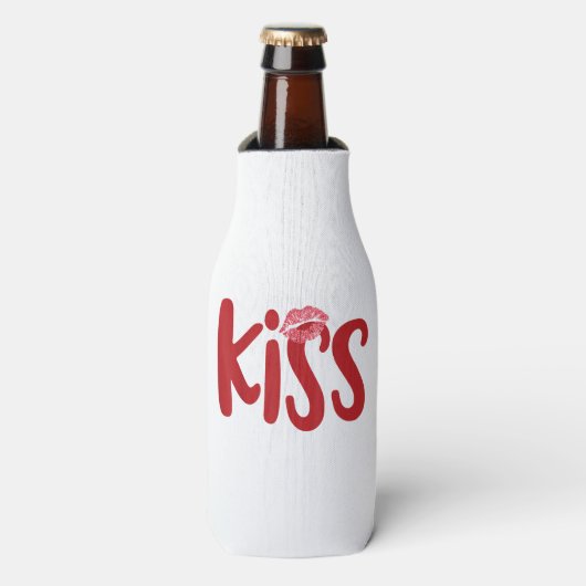 Kiss Marry Kill Girls Group Trio KISS Kostüm Rot Flaschenkühler (Flaschenvorderseite)