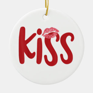 Kiss Marry Kill Girls Group Trio KISS Kostüm Rot Keramik Ornament