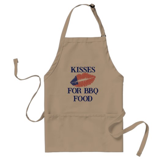 Kiss Me 4th July Independence Day Apron Schürze (Vorne)