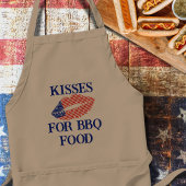 Kiss Me 4th July Independence Day Apron Schürze