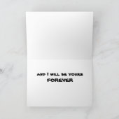 ***KISS ME*** AND I WILL BE YOURS "FOREVER" KARTE (Innenseite)