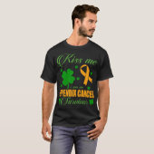 Kiss Me Appendix Cancer Survivor St Patrick Day  T-Shirt (Vorne ganz)