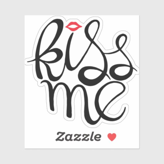 Kiss Me Aufkleber (Blatt)