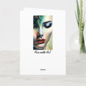 Kiss Me bereits | Fantasy Ethereal Art Karte (Rückseite)