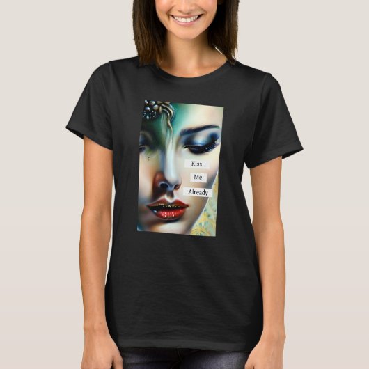 Kiss Me bereits | Fantasy Ethereal Art T-Shirt (Vorderseite)