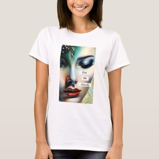 Kiss Me bereits | Fantasy Ethereal Art T-Shirt (Vorderseite)
