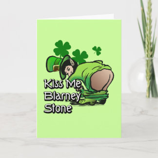 Kiss Me Blarney Stone Karte