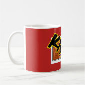 Kiss Me Comic Pop Art Kaffeetasse (Links)