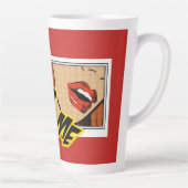 Kiss Me Comic Pop Art Milchtasse (Rechts)