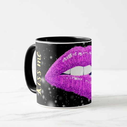 Kiss me Darling Tasse (Vorderseite Links)