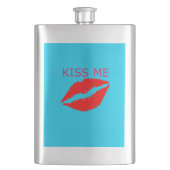 Kiss Me Flachmann (Vorderseite)