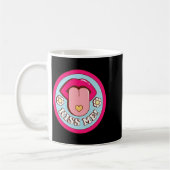 Kiss Me Flower Tongue Out Valentines Day Womens Me Kaffeetasse (Links)