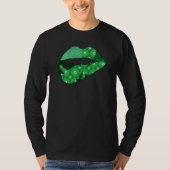 Kiss Me For Luck St Patrick's Day Plaid Shamrock T-Shirt (Vorderseite)