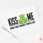 KISS ME Frog Aufkleber (Umschlag)