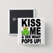KISS ME Frog-Taste Button (Vorne & Hinten)