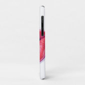 Kiss Me Glossy Red Lips Art Illustration Case-Mate iPhone Hülle (Hinten/Links)