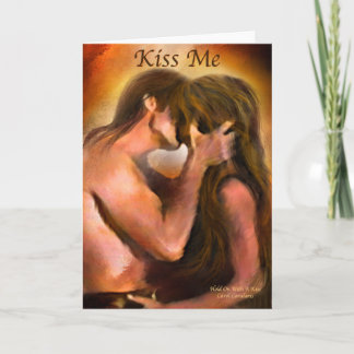 Kiss Me Grußkarte Karte