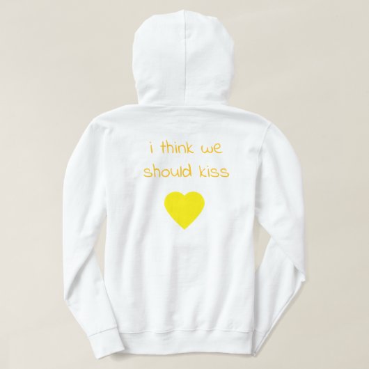 Kiss me Hoodie (Design Rückseite)