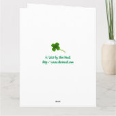 Kiss Me I AM Irish Grußkarte Karte (Rückseite)