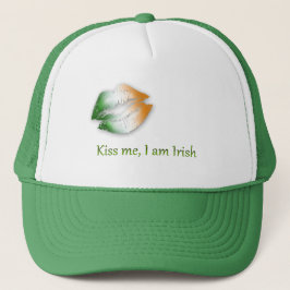 Kiss Me I am Irish - Hat Truckerkappe